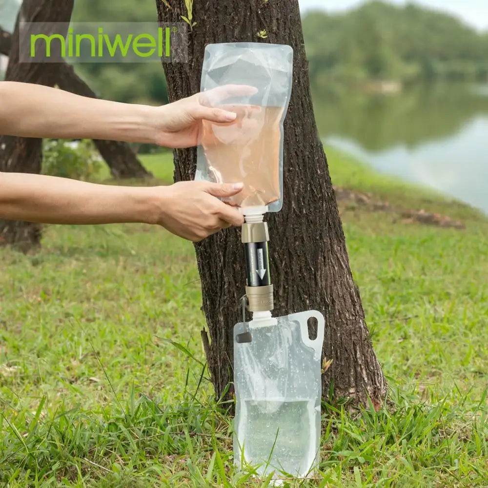 Miniwell L630 Portable Outdoor Water Filter Survival Kit with Bag