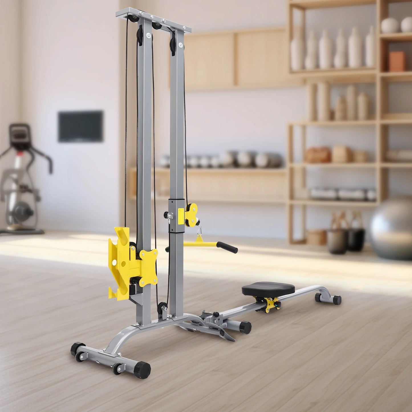 Multifunctional Fitness Rack High Safety Heavy Duty Adjustable Height