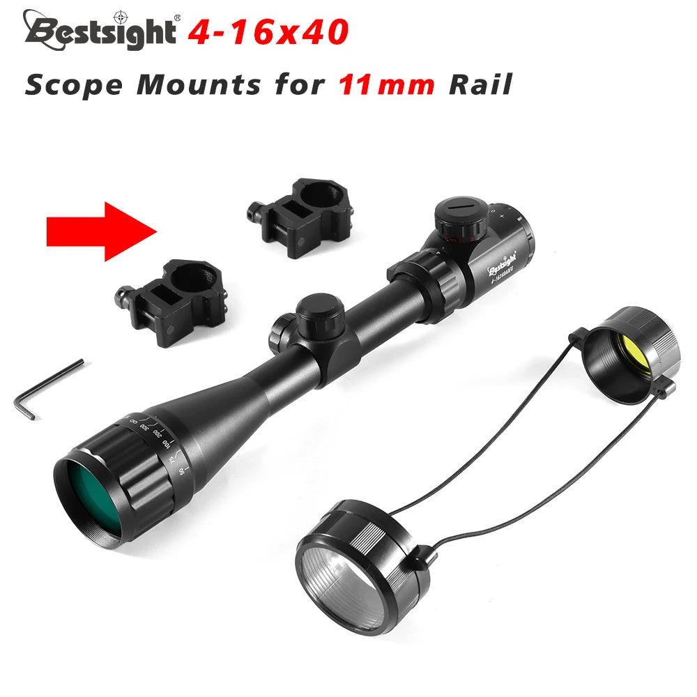 4-16X40 AOE Optics Hunting Riflescope Red&Green Dot
