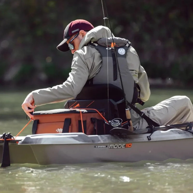 Catch Mode 110 Premium Angler Kayak - Fishing Kayak with Lawnchair - 10.5 ft