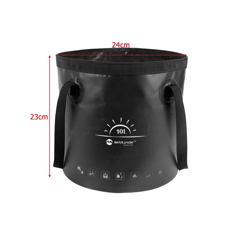 Camping Shower with Water Bucket and 12V Pump