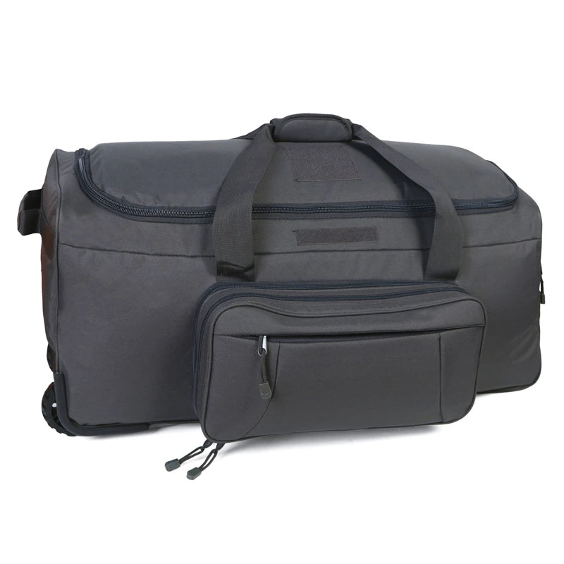 Large Capacity Military Tactical Travel Bag Wheeled Deployment