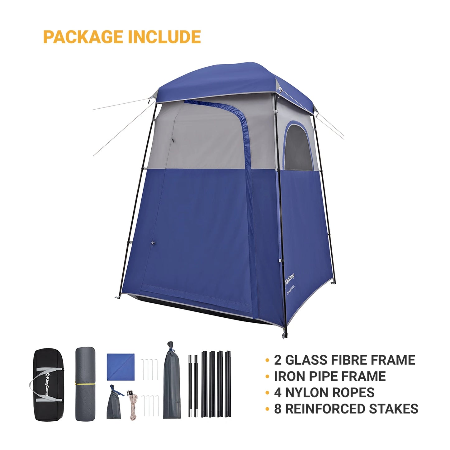 KingCamp Shower Tent Portable Outdoor Shower Tent Collapsible Shelter