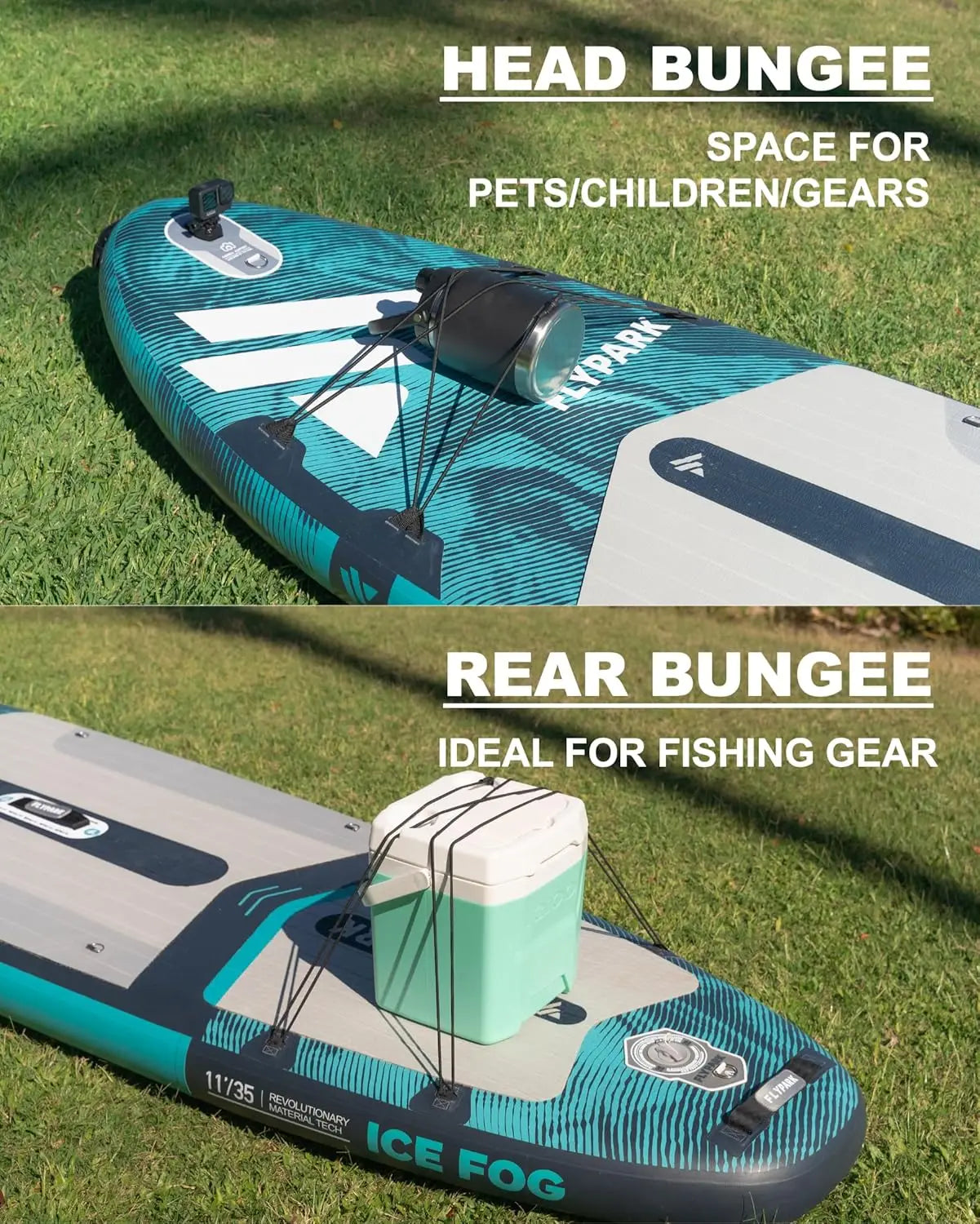 Extra Wide SUP Inflatable, Stable Stand-Up Paddle Board