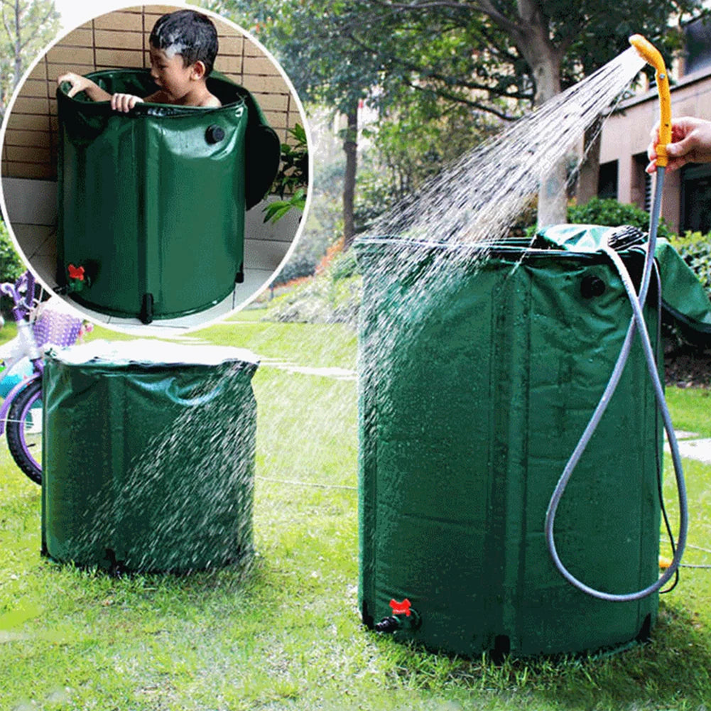Camping Shower with Water Bucket and 12V Pump
