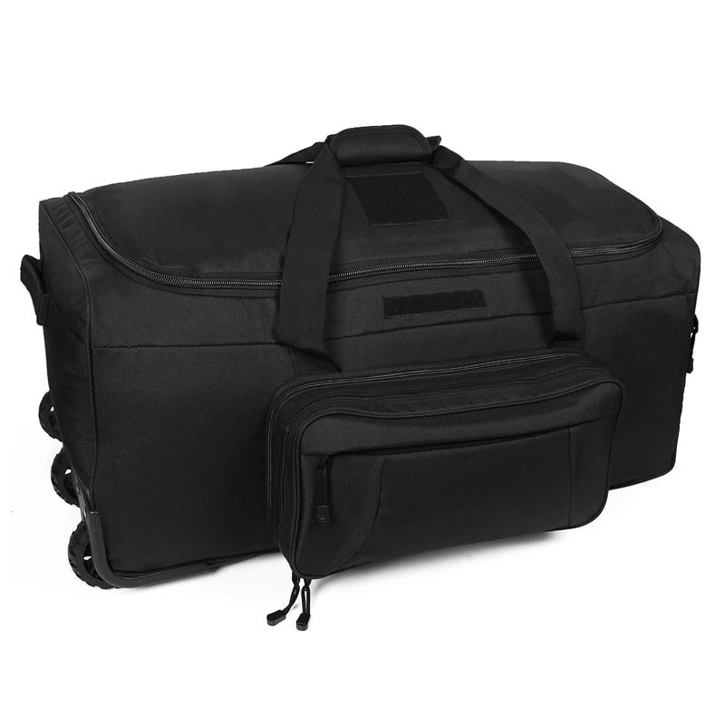 Large Capacity Military Tactical Travel Bag Wheeled Deployment