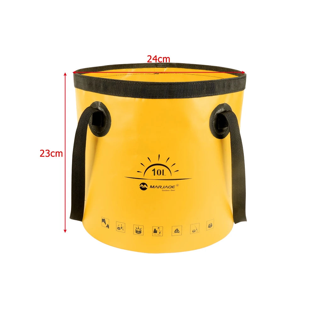 Camping Shower with Water Bucket and 12V Pump