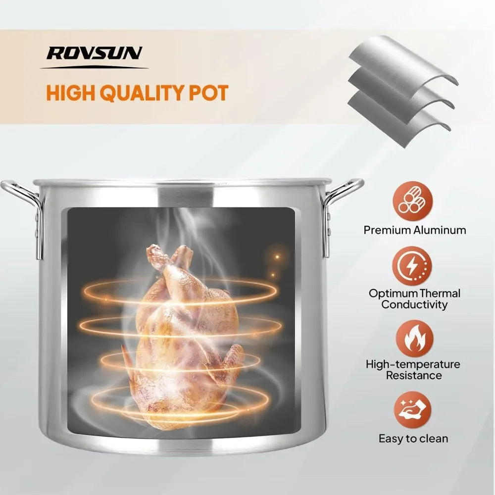 Turkey Fryer with Aluminum Boiler Steamer Basket & 150,000BTU Propane Burner