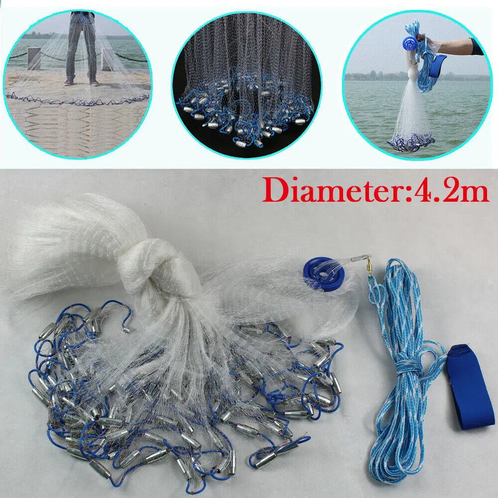 14ft Hand Cast Fishing Net
