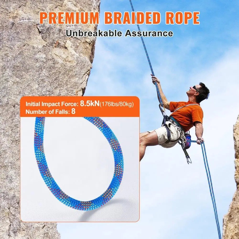 Dynamic Climbing Rope 10.2mm Breaking Tension Fiber Rope