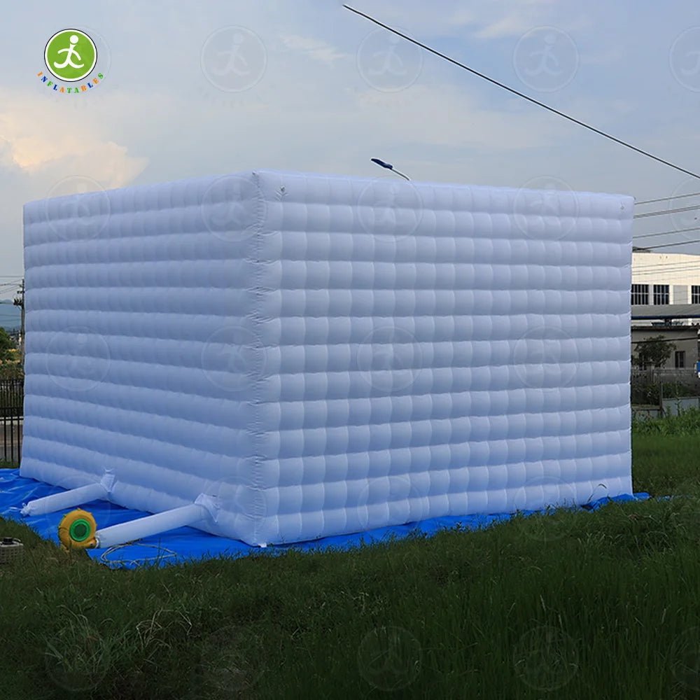 Winter Inflatable White Nightclub Large Party Tent with Blower