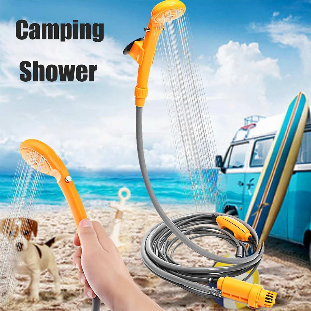 Camping Shower with Water Bucket and 12V Pump