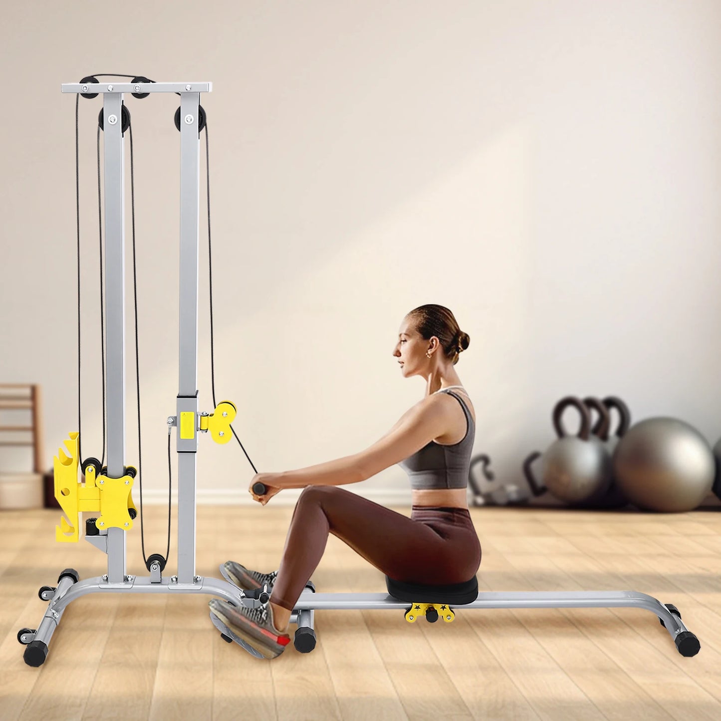 Multifunctional Fitness Rack High Safety Heavy Duty Adjustable Height