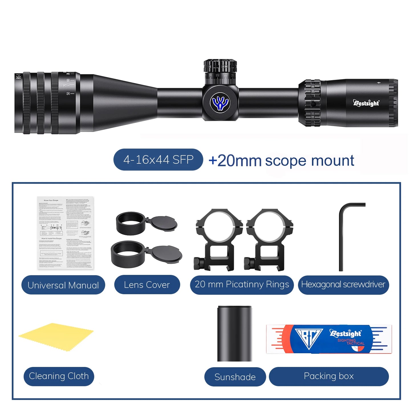Tactical 4-16x44 AOE Riflescope