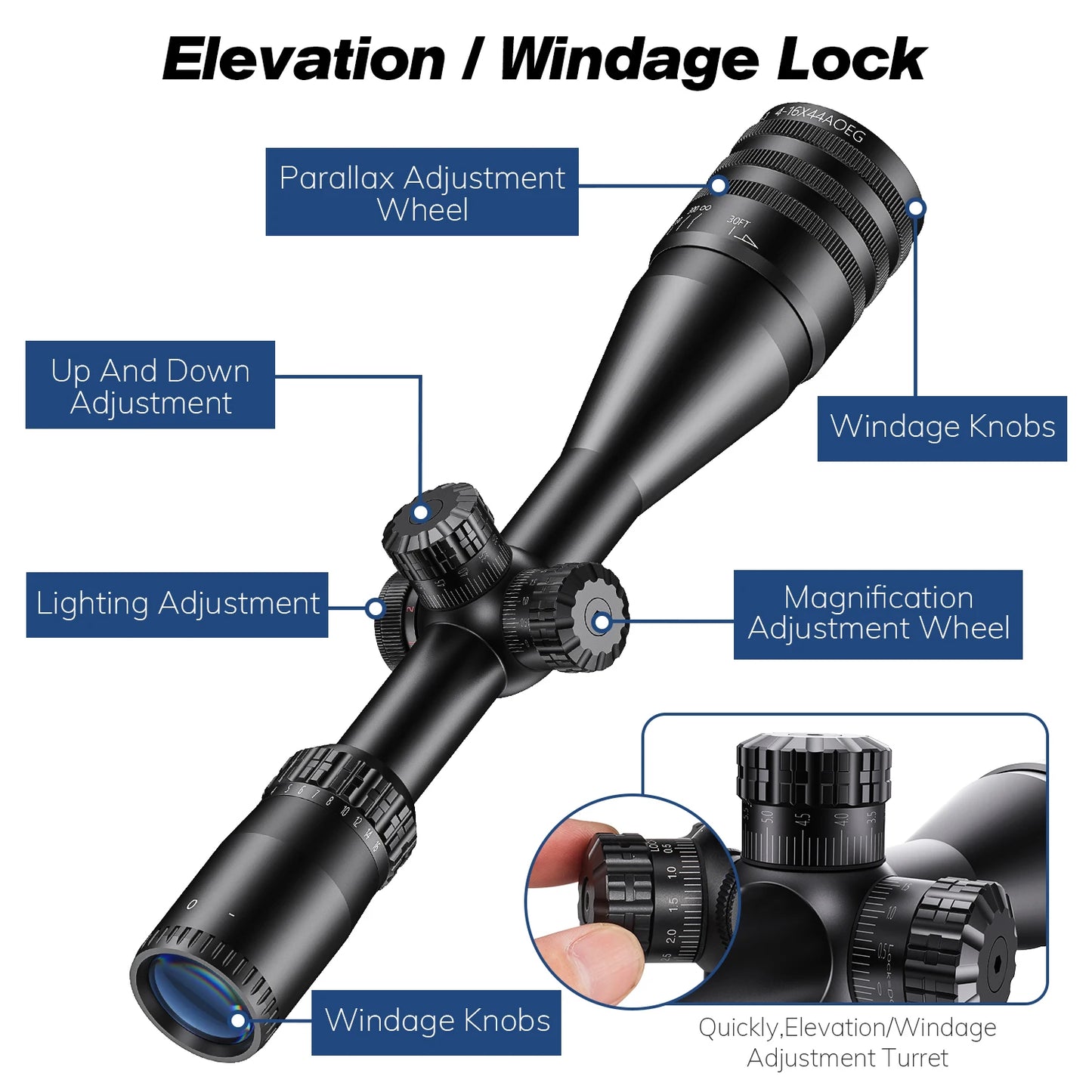 Tactical 4-16x44 AOE Riflescope