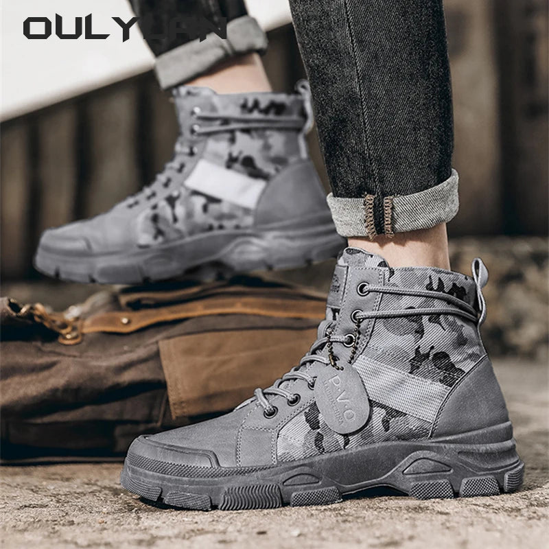 Men's camouflage Boots