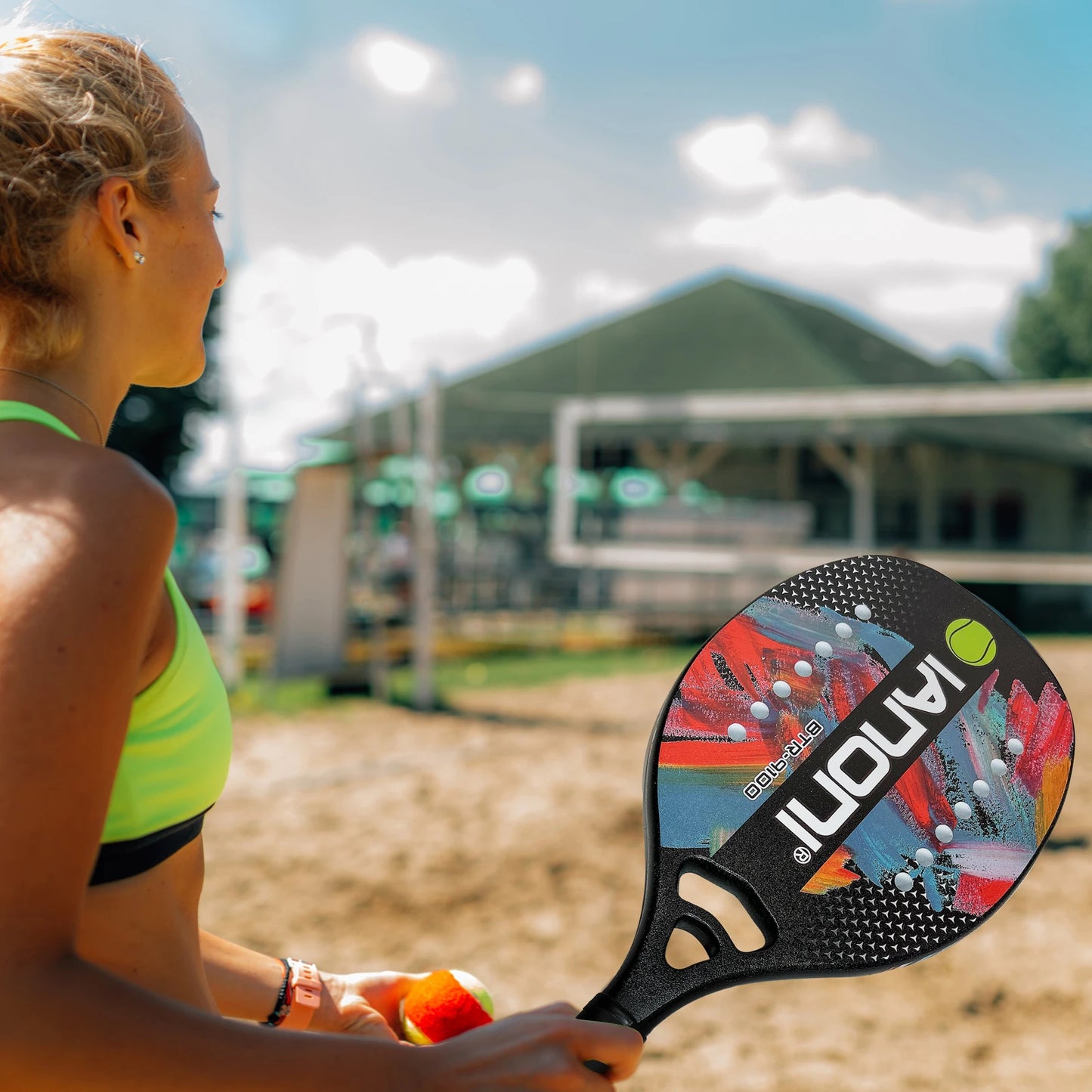 IANONI Carbon Fiber Beach Tennis Racket