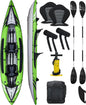 Inflatable Kayak Inflatable 1 and 2 Person Kayaks for Adults with EVA Padded Seats