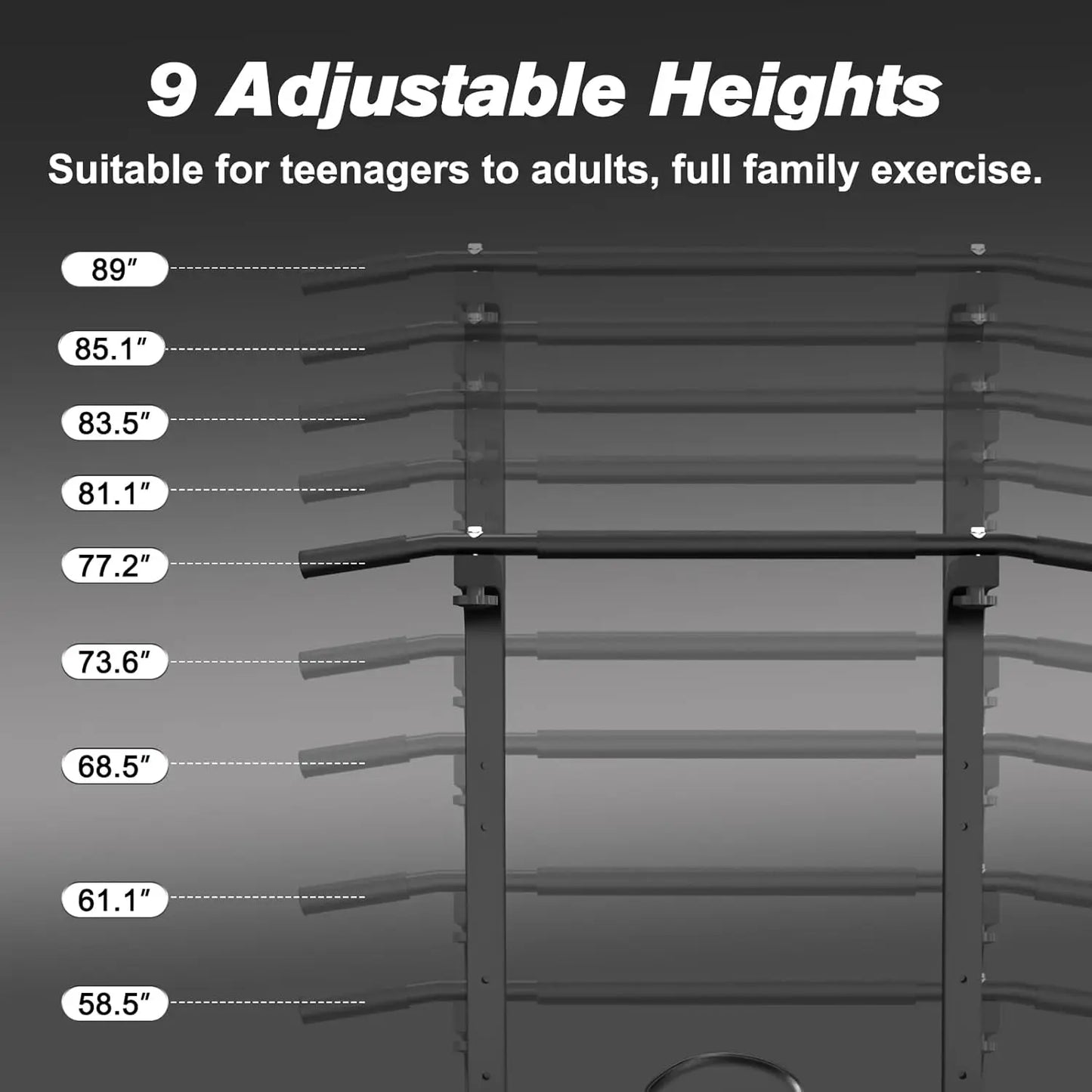 Power Tower Pull Up Bar Station Workout Dip Station