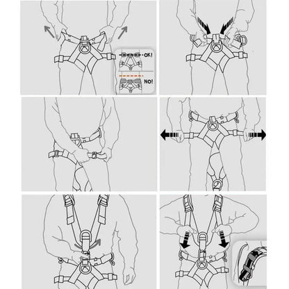 Full Body Harnesses With Adjustable Buckles