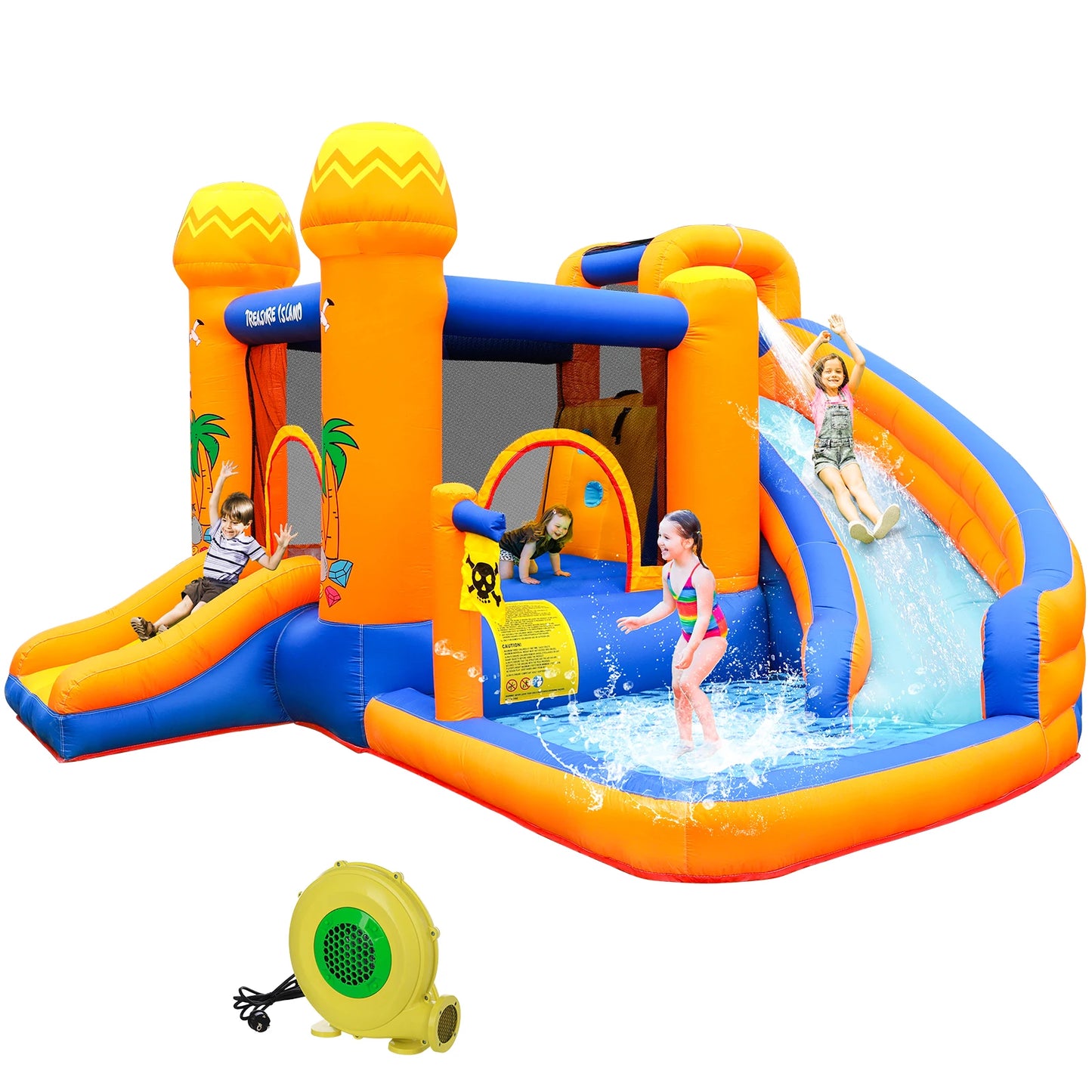 Kids Inflatable Bounce House with water slide