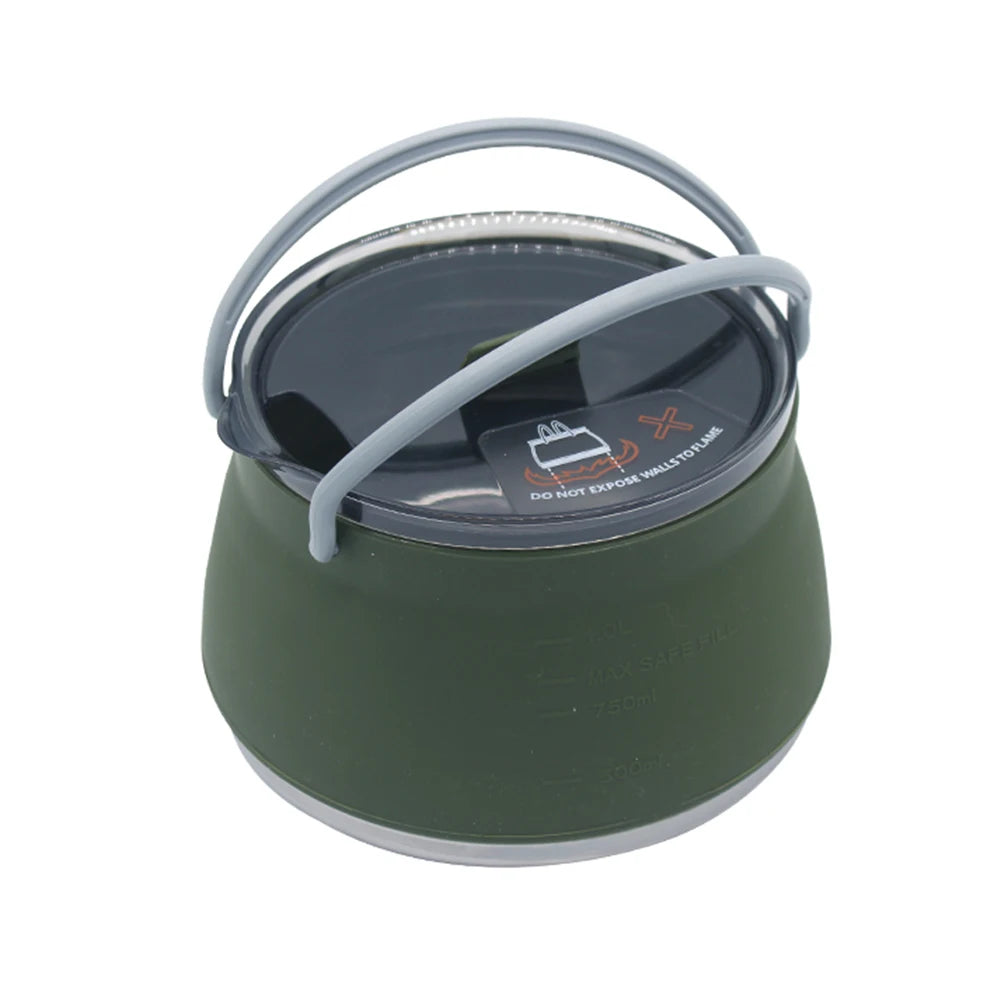 1L BPA-Free Camping Kettle silicone