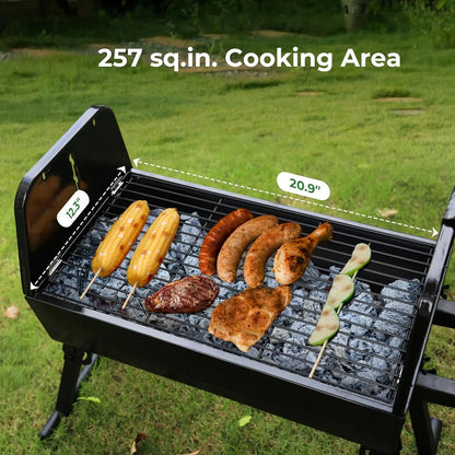 Brand-Man 2 in 1 portable Barbecue Grill with Rotisserie