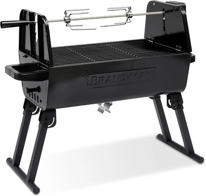 Brand-Man 2 in 1 portable Barbecue Grill with Rotisserie