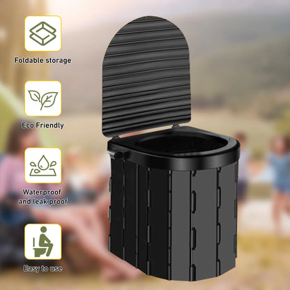 Camping Toilet with 1.5m Pop up Privacy Tent Large