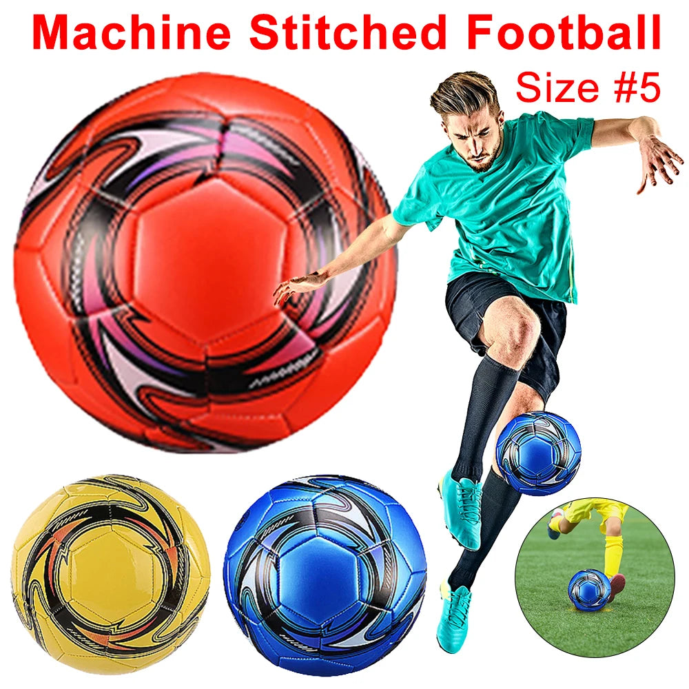 Leather Machine-stitched Football