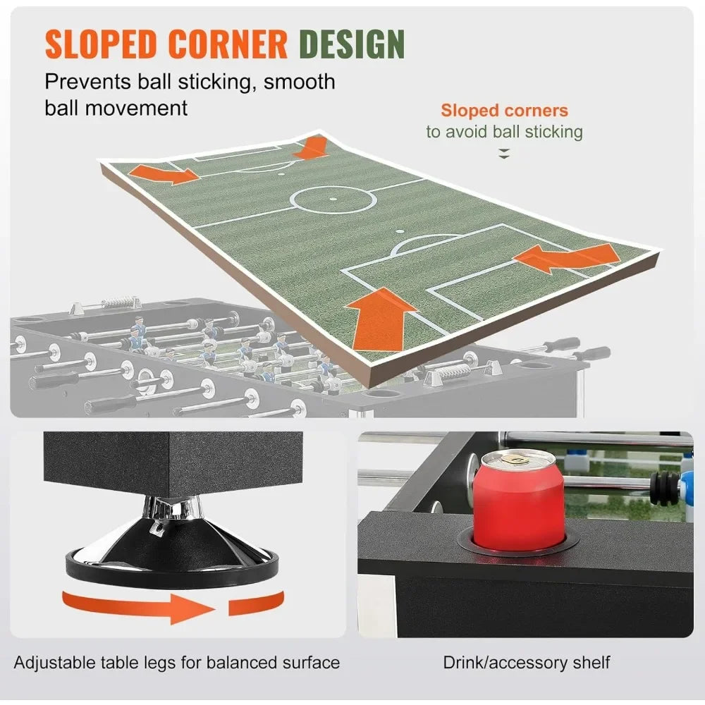 55 inch Standard Size Foosball Table