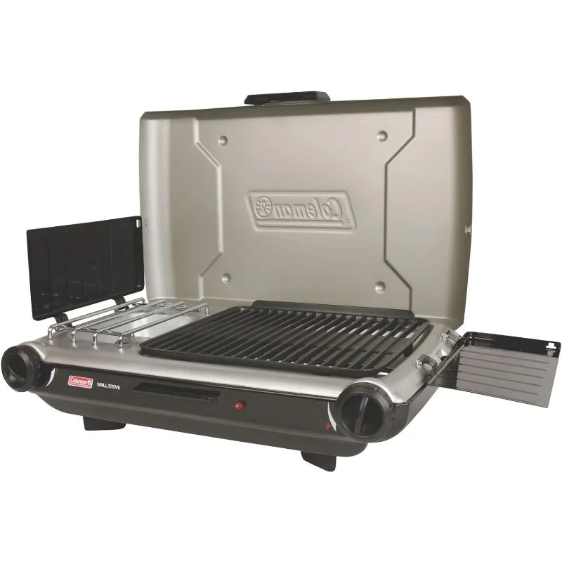 Coleman Classic 2-in-1 Camping Grill/Stove w/ windguards