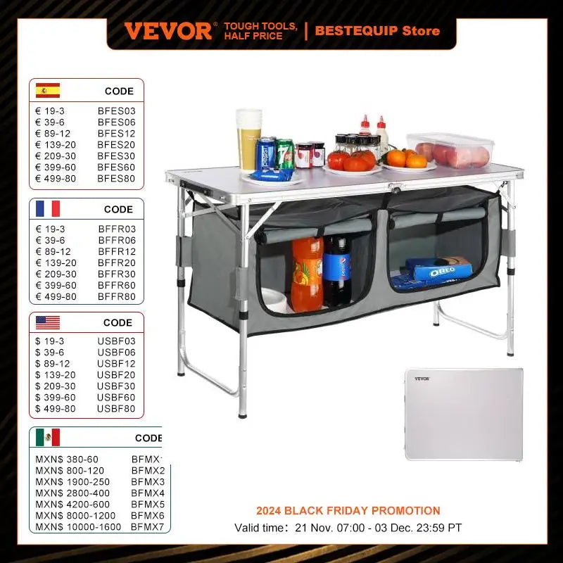 VEVOR Folding Table Kitchen