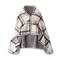 Double Layer Plaid wearable Blanket