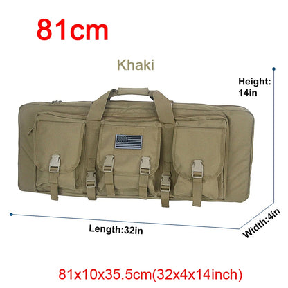 LQARMY 32 38 42 48 inch Tactical Double Rifle Case