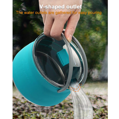 1L BPA-Free Camping Kettle silicone