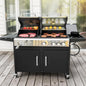 Gas and Charcoal Grill Combo