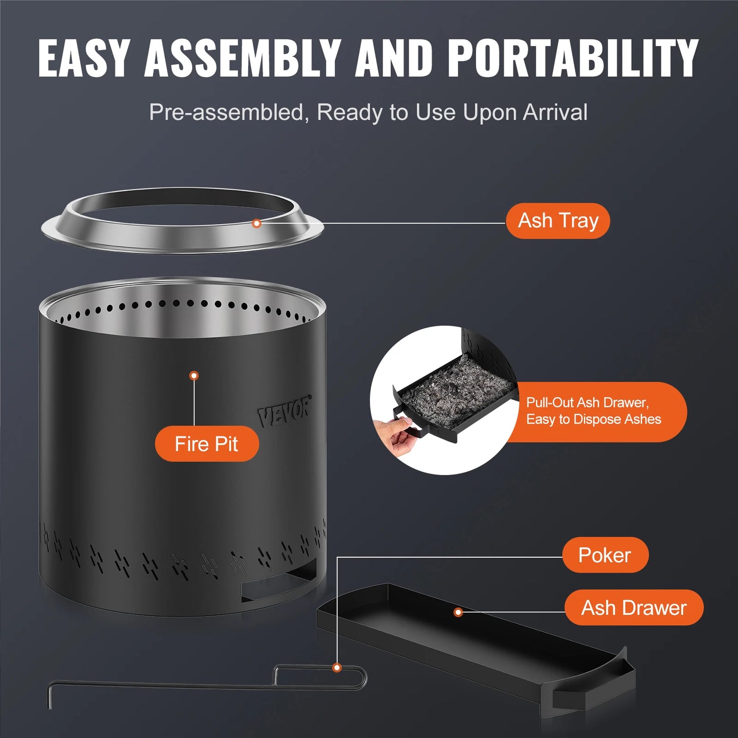 Smokeless Fire Pit Stove