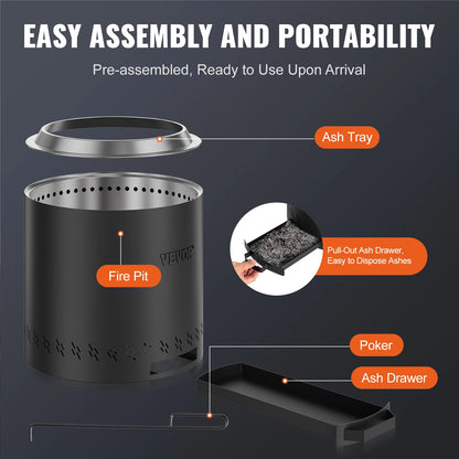 Smokeless Fire Pit Stove