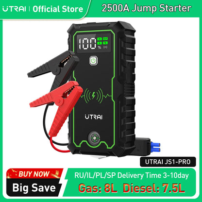 UTRAI Power Bank 2500A Jump Starter Portable Charger/Car Booster