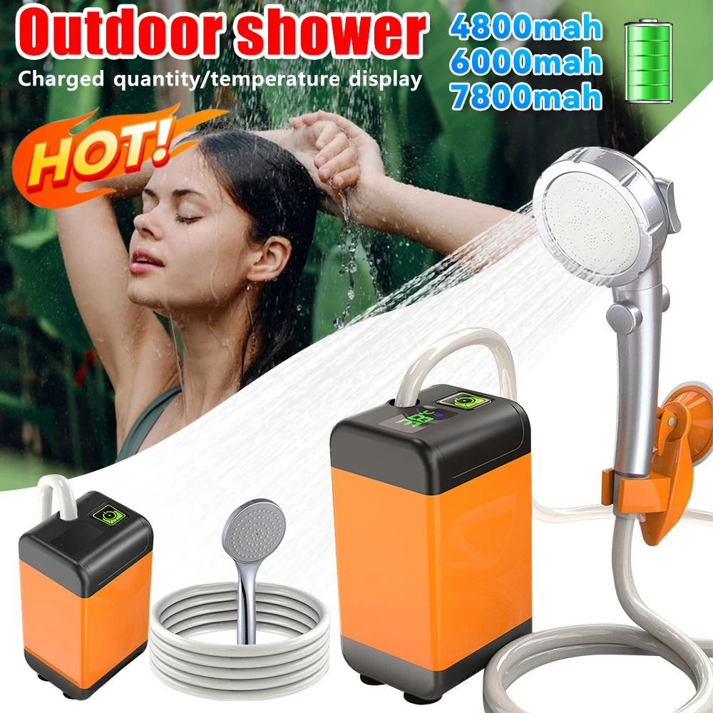 Portable Shower with Electric  Pump