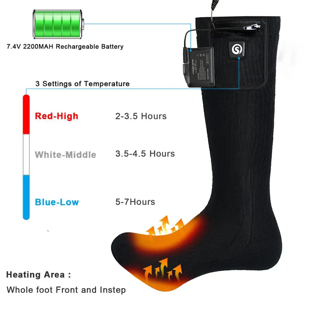 Battery. Powered Heated Socks