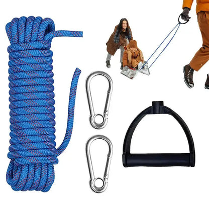 4M Climbing Rope & 8mm Rappelling Rope W/ Carabiners