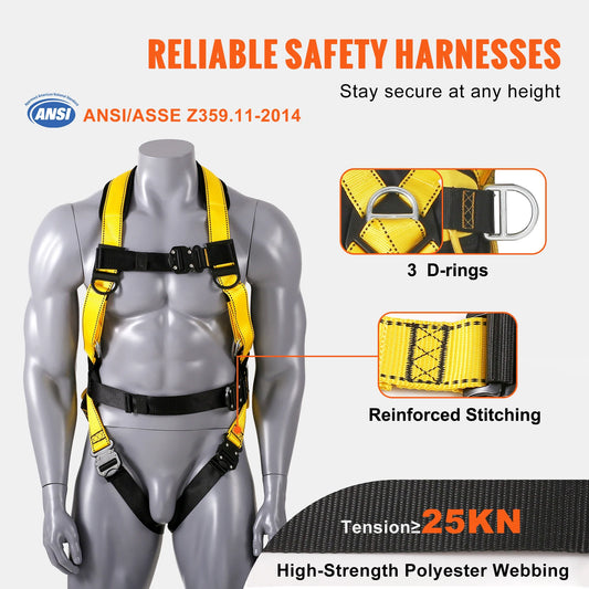 Detachable universal safety harness