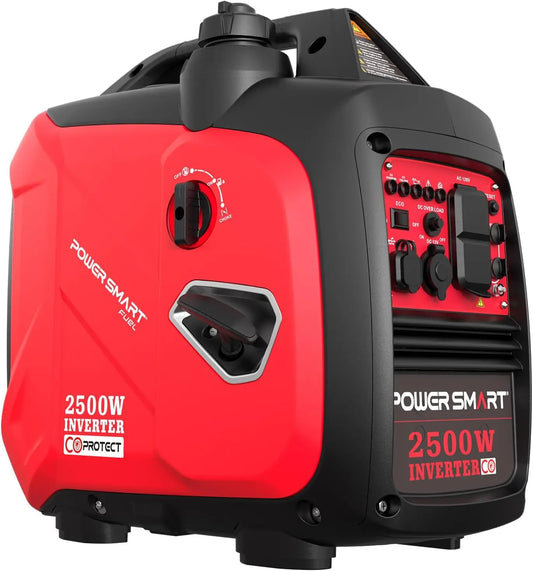 2500-Watt Gas Powered Portable Inverter Generator, super quiet