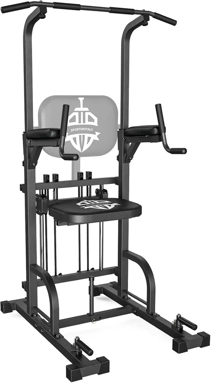 Power Tower Pull Up Dip Station Assistive Trainer 440LB