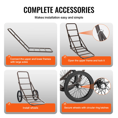 Folding Hunting Game Cart 300 LBS Capacity