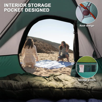 2 Person, Waterproof Windproof Tent with Rainfly and easy set up