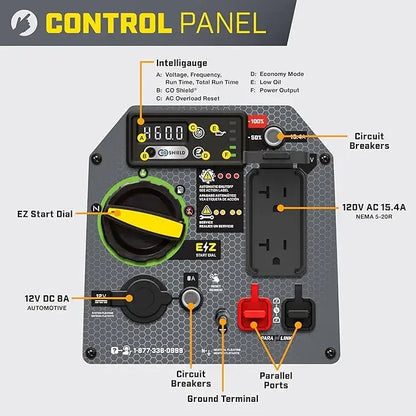 2500-Watt Ultralight Portable Inverter Generator