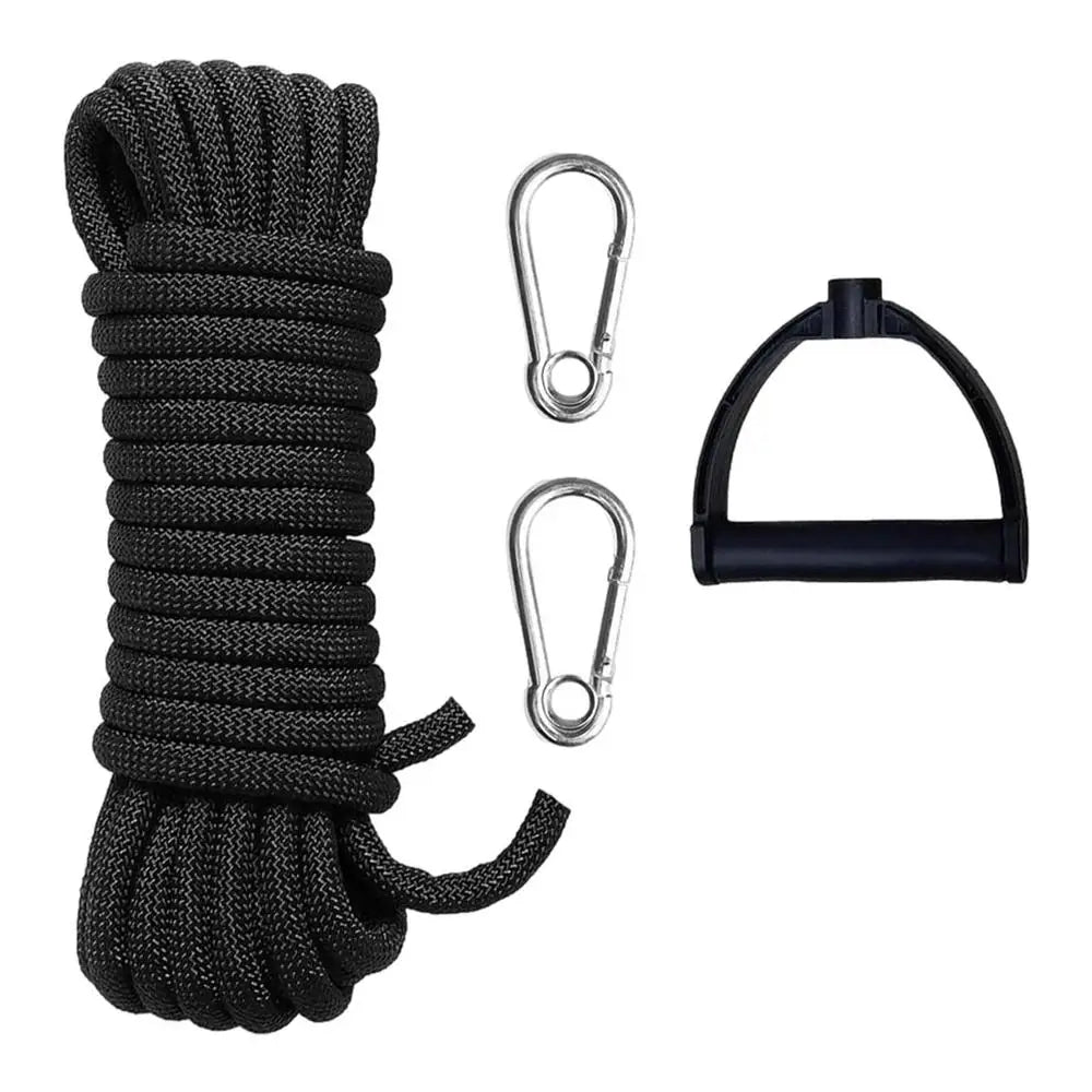 4M Climbing Rope & 8mm Rappelling Rope W/ Carabiners